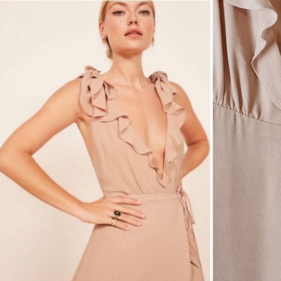 REFORMATION Peppermint bridal gown Maxi Dress Size Large - Picture 6 of 16